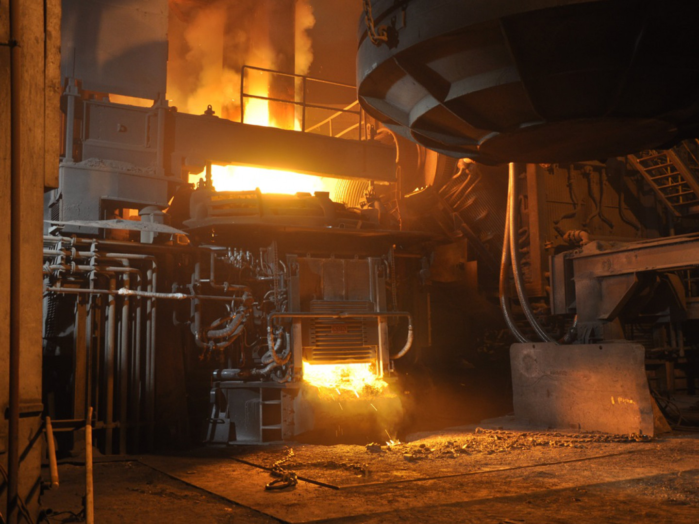 Production of steel